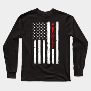 Emergency Medical Technician Flag - Paramedic Gift Long Sleeve T-Shirt